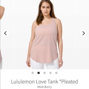 Lululemon love tank pleated